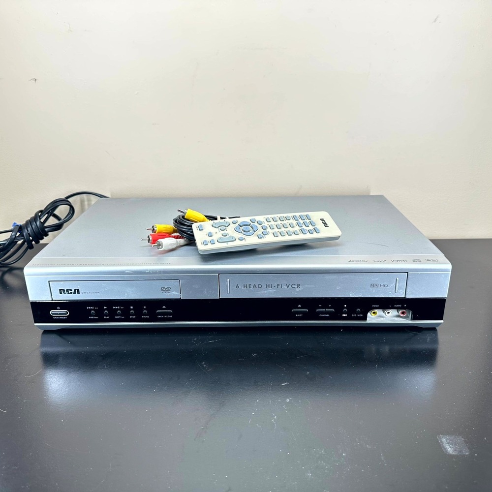 RCA DVD VCR Combo Player Hi-Fi VHS Recorder + Remote TESTED WORKS DRC6350N